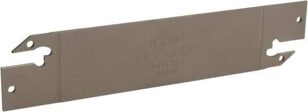 Iscar - 1.2598" Blade Height, 0.0709" Blade Width, 5.9055" OAL, Neutral Cut, Double End Indexable Cut-Off Blade - DGFH Blade - USA Tool & Supply