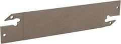 Iscar - 1.2598" Blade Height, 0.0709" Blade Width, 5.9055" OAL, Neutral Cut, Double End Indexable Cut-Off Blade - DGFH Blade - USA Tool & Supply