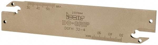 Iscar - 1.2598" Blade Height, 1/8" Blade Width, 5.9055" OAL, Neutral Cut, Double End Indexable Cut-Off Blade - DGFH Blade - USA Tool & Supply