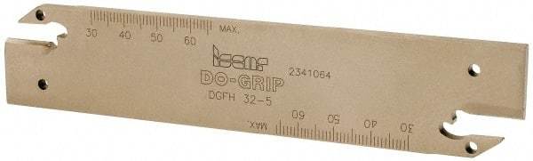 Iscar - 5" Groove Width, Neutral Cut, DGFH Indexable Grooving Blade - DGN-UT/UA, DGN-W, DGN/DGNC/DGNM-C, DGN/DGNM-J/JS/JT, DGR/L-C DGRC/LC-C, DGR/L-J/JS, GRIP, GRIP (Full Radius) Insert Style, Series Do-Grip & Heli-Grip - USA Tool & Supply