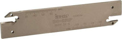 Iscar - 1.2598" Blade Height, 0.2047" Blade Width, 5.9055" OAL, Neutral Cut, Double End Indexable Cut-Off Blade - DGFH Blade - USA Tool & Supply