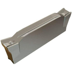 Iscar - DGL2202 IC20 Grade, 0.0866" Cutting Width, Carbide Cutoff Insert - 6° Left Hand Lead Angle, 0.0079" Cnr Rad, Double End - USA Tool & Supply