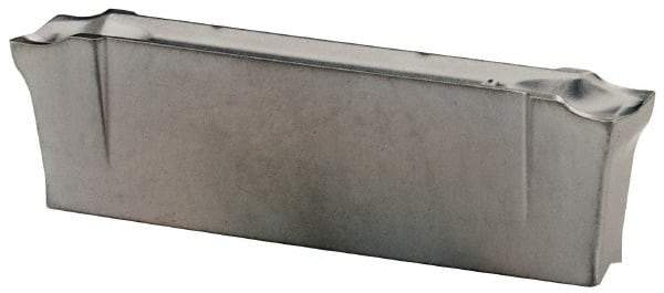 Iscar - DGL J IC328 Grade, 0.122" Cutting Width, Carbide Cutoff Insert - 6° Left Hand Lead Angle, 0.0079" Cnr Rad, TiCN Coated, Double End - USA Tool & Supply