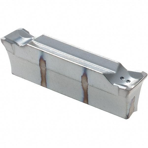 Iscar - DGL4003 IC354 Grade, 0.1575" Cutting Width, Carbide Cutoff Insert - 4° Left Hand Lead Angle, 0.0118" Cnr Rad, TiCN Coated, Double End - USA Tool & Supply