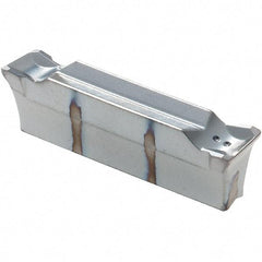 Iscar - DGL4003 IC354 Grade, 0.1575" Cutting Width, Carbide Cutoff Insert - 4° Left Hand Lead Angle, 0.0118" Cnr Rad, TiCN Coated, Double End - USA Tool & Supply