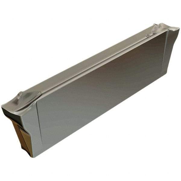 Iscar - DGL4003 IC328 Grade, 0.1575" Cutting Width, Carbide Cutoff Insert - 4° Left Hand Lead Angle, 0.0118" Cnr Rad, TiCN Coated, Double End - USA Tool & Supply
