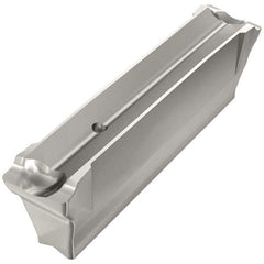 Iscar - DGN3003 IC308 Grade, 0.1181" Cutting Width, Carbide Cutoff Insert - Neutral Lead Angle, 0.0098" Cnr Rad, TiCN Coated, Double End - USA Tool & Supply