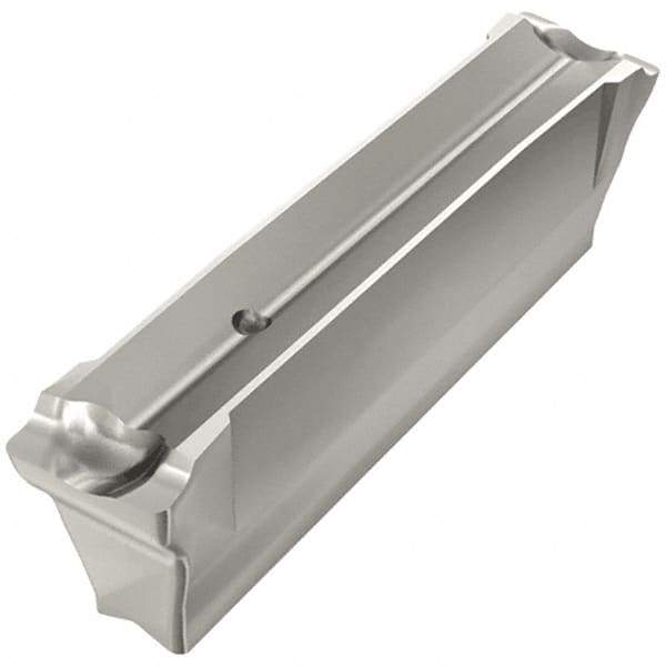 Iscar - DGN6008 IC308 Grade, 0.2362" Cutting Width, Carbide Cutoff Insert - Neutral Lead Angle, 0.0315" Cnr Rad, TiCN Coated, Double End - USA Tool & Supply