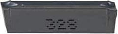 Iscar - DGR JS IC328 Grade, 0.0866" Cutting Width, Carbide Cutoff Insert - 15° Right Hand Lead Angle, 0.0008" Cnr Rad, TiCN Coated, Double End - USA Tool & Supply