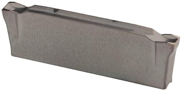Iscar - DGR C IC354 Grade, 0.0866" Cutting Width, Carbide Cutoff Insert - 6° Right Hand Lead Angle, 0.0079" Cnr Rad, TiCN Coated, Double End - USA Tool & Supply
