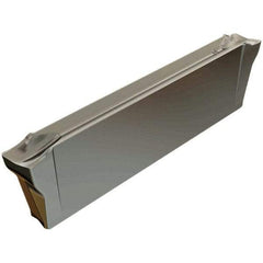 Iscar - DGR6303 IC328 Grade, 1/4" Cutting Width, Carbide Cutoff Insert - 4° Right Hand Lead Angle, 0.0138" Cnr Rad, TiCN Coated, Double End - USA Tool & Supply