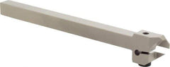 Iscar - External Thread, 0.394" Max Depth of Cut, 0.055" Min Groove Width, 5-1/2" OAL, Left Hand Indexable Grooving Cutoff Toolholder - 3/8" Shank Height x 3/8" Shank Width, DG.. Insert Style, DGT Toolholder Style, Series Do-Grip - USA Tool & Supply