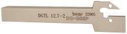 Iscar - DGT, Left Hand Cut, 1.38" Max Workpc Diam, DG. 1.., DG. 2.. Insert, Indexable Cutoff Toolholder - 1/2" Shank Width, 1/2" Shank Height, 4-1/2" OAL - USA Tool & Supply
