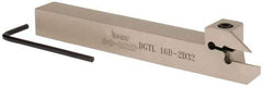 Iscar - 0.6299" Max Depth of Cut, 1.9mm Min Groove Width, 140mm OAL, Left Hand Indexable Grooving Cutoff Toolholder - 16mm Shank Height x 16mm Shank Width, DG. 1../DG. 2.. Insert Style, DGT Toolholder Style, Series Do Grip - USA Tool & Supply