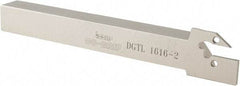 Iscar - External Thread, 0.689" Max Depth of Cut, 1.9mm Min Groove Width, 150mm OAL, Left Hand Indexable Grooving Cutoff Toolholder - 16mm Shank Height x 16mm Shank Width, DG.. Insert Style, DGT Toolholder Style, Series Do-Grip - USA Tool & Supply