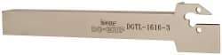 Iscar - DGT, Left Hand Cut, 1.38" Max Workpc Diam, DG. 1.., DG. 3.. Insert, Indexable Cutoff Toolholder - 16mm Shank Width, 16mm Shank Height, 150mm OAL - USA Tool & Supply