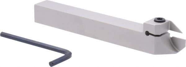 Iscar - External Thread, 0.5906" Max Depth of Cut, 1.4mm Min Groove Width, 140mm OAL, Right Hand Indexable Grooving Cutoff Toolholder - 16mm Shank Height x 16mm Shank Width, DG.. Insert Style, DGT Toolholder Style, Series Do-Grip - USA Tool & Supply