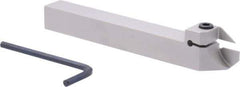 Iscar - External Thread, 0.5906" Max Depth of Cut, 1.4mm Min Groove Width, 140mm OAL, Right Hand Indexable Grooving Cutoff Toolholder - 16mm Shank Height x 16mm Shank Width, DG.. Insert Style, DGT Toolholder Style, Series Do-Grip - USA Tool & Supply