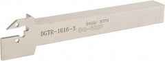 Iscar - 3mm Min Groove Width, 150mm OAL, Right Hand Indexable Grooving Cutoff Toolholder - 16mm Shank Height x 16mm Shank Width, DG. 1../DG. 3.. Insert Style, DGT Toolholder Style, Series Do Grip - USA Tool & Supply