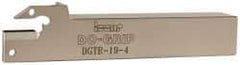 Iscar - Right Hand Cut, 2" Max Workpc Diam, DG. 4.., GRIP 4.. Insert, Indexable Cutoff Toolholder - 3/4" Shank Width, 3/4" Shank Height, 4-1/2" OAL - USA Tool & Supply