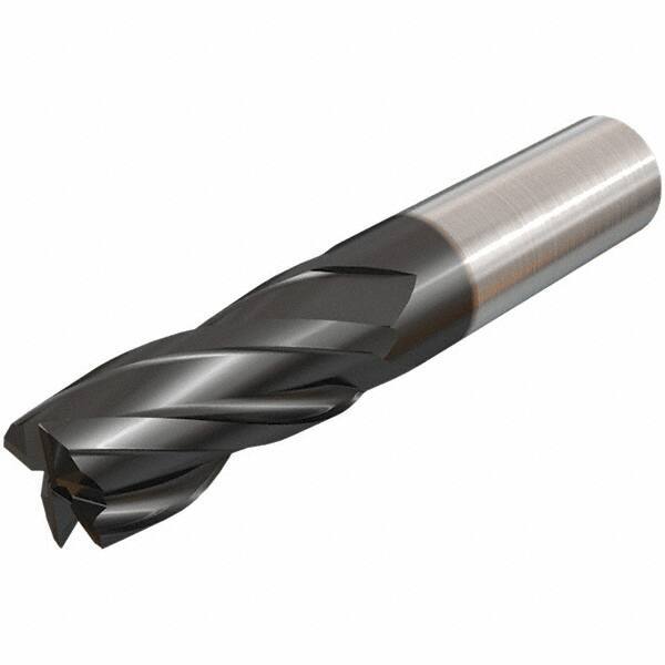 Iscar - 16mm, 4 Flute, Single End, Solid Carbide, Corner Chamfer End Mill - 92mm OAL, 30° Helix, Right Hand Flute, 32mm LOC, Right Hand Cut - USA Tool & Supply