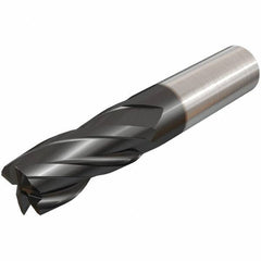 Iscar - 16mm, 4 Flute, Single End, Solid Carbide, Corner Chamfer End Mill - 92mm OAL, 30° Helix, Right Hand Flute, 32mm LOC, Right Hand Cut - USA Tool & Supply