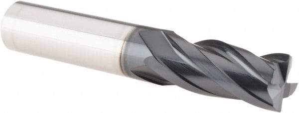 Iscar - 1/2", 4 Flute, Single End, Solid Carbide, Corner Chamfer End Mill - 3" OAL, 30° Helix, Right Hand Flute, 1" LOC, Right Hand Cut - USA Tool & Supply
