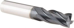 Iscar - 1/2", 4 Flute, Single End, Solid Carbide, Corner Chamfer End Mill - 3" OAL, 30° Helix, Right Hand Flute, 1" LOC, Right Hand Cut - USA Tool & Supply