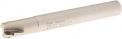 Iscar - 3/4" Cut Diam, 0.394" Max Depth of Cut, 3/4" Shank Diam, 6" OAL, Indexable Square Shoulder End Mill - AP..1003.., HM90 AP..1003.. Inserts, Cylindrical Shank, 90° Lead Angle, Series Heli2000 - USA Tool & Supply