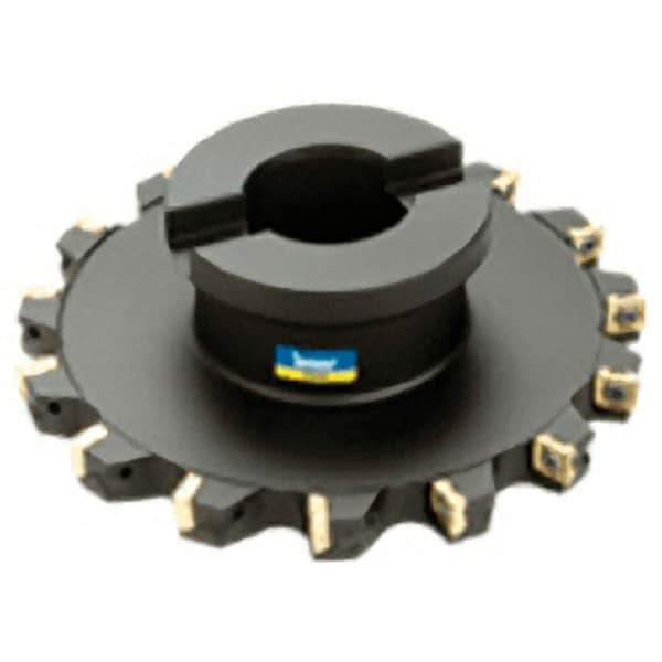 Iscar - Shell Mount B Connection, 0.3543" Cutting Width, 63/64" Depth of Cut, 100mm Cutter Diam, 1-1/16" Hole Diam, 11 Tooth Indexable Slotting Cutter - FST Toolholder, Q/XPMT Insert - USA Tool & Supply