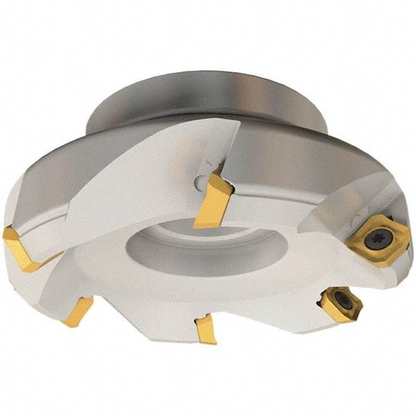 Iscar - 90.9mm Cut Diam, 27mm Arbor Hole, 6.5mm Max Depth of Cut, 45° Indexable Chamfer & Angle Face Mill - 6 Inserts, SE.. 12 Insert, Right Hand Cut, 6 Flutes, Series IscarMill - USA Tool & Supply