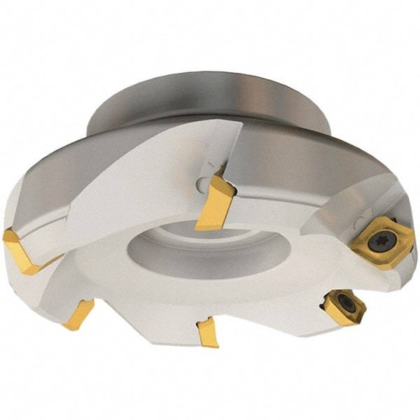 Iscar - 110mm Cut Diam, 32mm Arbor Hole, 6.5mm Max Depth of Cut, 45° Indexable Chamfer & Angle Face Mill - 6 Inserts, SE.. 12 Insert, Right Hand Cut, 6 Flutes, Series IscarMill - USA Tool & Supply