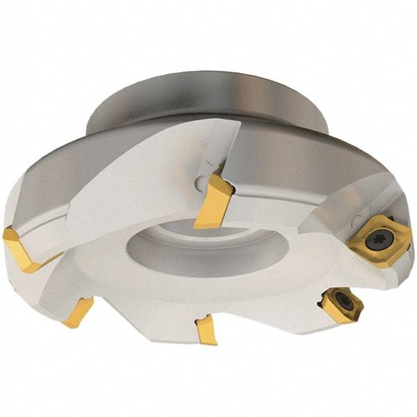 Iscar - 135mm Cut Diam, 40mm Arbor Hole, 6.5mm Max Depth of Cut, 45° Indexable Chamfer & Angle Face Mill - 7 Inserts, SE.. 12 Insert, Right Hand Cut, 7 Flutes, Series IscarMill - USA Tool & Supply