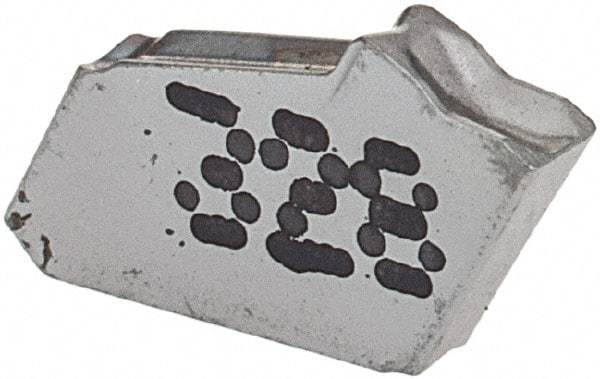 Iscar - GFN IC328 Grade, 0.063" Cutting Width, Carbide Cutoff Insert - 0° Neutral Lead Angle, 0.0063" Cnr Rad, TiCN Coated, Single End - USA Tool & Supply