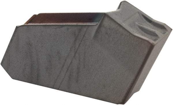 Iscar - GFR W IC354 Grade, 0.1181" Cutting Width, Carbide Cutoff Insert - 4° Right Hand Lead Angle, 0.0079" Cnr Rad, TiCN Coated, Single End - USA Tool & Supply