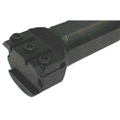 Iscar - GHIC, Internal, Neutral, 1.18" Max Depth of Cut, 0.11 to 1/4" Groove Width, Indexable Grooving Tool Holder - GI.., TIP Insert Compatibility, 2.28" Shank Height, 1-1/2" Shank Width, 12" OAL - USA Tool & Supply