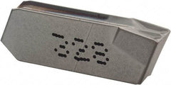 Iscar - 32GIM Grade IC328, 3.2mm Cutting Width Carbide Grooving Insert - Neutral, 0.22mm Corner Radius, TiCN Finish - USA Tool & Supply