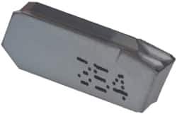 Iscar - 34GIM A Grade IC354, 3mm Cutting Width Carbide Grooving Insert - Right Hand, 0.25mm Corner Radius, TiCN Finish - USA Tool & Supply