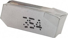 Iscar - 3GIM Grade IC354, 3mm Cutting Width Carbide Grooving Insert - Neutral, 0.22mm Corner Radius, TiCN Finish - USA Tool & Supply