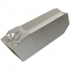 Iscar - 4GIM Grade IC20, 4mm Cutting Width Carbide Grooving Insert - Neutral, 0.25mm Corner Radius, Uncoated - USA Tool & Supply