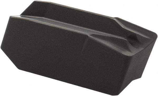 Iscar - 608GIMF Grade IC428, 6mm Cutting Width Carbide Grooving Insert - 3.6mm Max Depth of Cut, Neutral, 0.8mm Corner Radius, Al2O3 Finish - USA Tool & Supply
