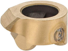 Iscar - 8WT005GIQR Grade IC528, Carbide Grooving Insert - 1.5mm Max Depth of Cut, Neutral, 0.05mm Corner Radius, TiCN/TiN Finish - USA Tool & Supply