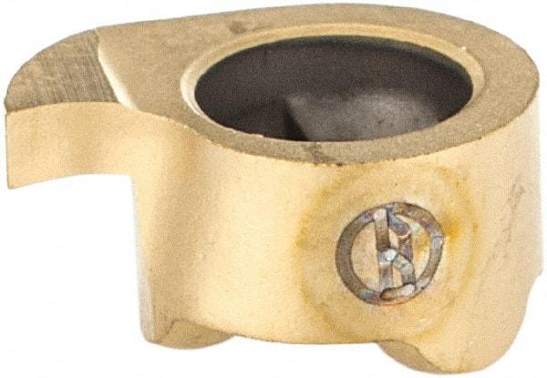 Iscar - 8120005GIQR Grade IC528, 1.2mm Cutting Width Carbide Grooving Insert - Right Hand, 0.05mm Corner Radius, TiCN/TiN Finish - USA Tool & Supply