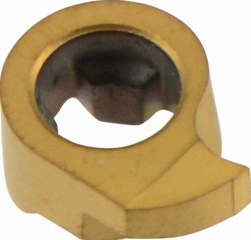 Iscar - 8170010GIQR Grade IC528, 1.7mm Cutting Width Carbide Grooving Insert - 1.5mm Max Depth of Cut, Right Hand, 0.1mm Corner Radius, TiCN/TiN Finish - USA Tool & Supply