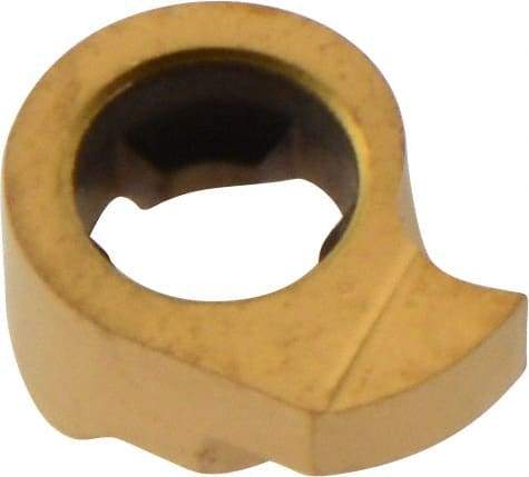 Iscar - 8200010GIQR Grade IC528, 2mm Cutting Width Carbide Grooving Insert - 1.5mm Max Depth of Cut, Right Hand, 0.1mm Corner Radius, TiCN/TiN Finish - USA Tool & Supply