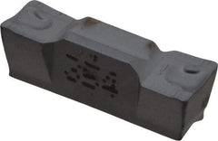Iscar - 6005GRIP Y Grade IC354, 6mm Cutting Width Carbide Grooving Insert - 3.6mm Max Depth of Cut, Neutral, 0.5mm Corner Radius, TiCN Finish - USA Tool & Supply