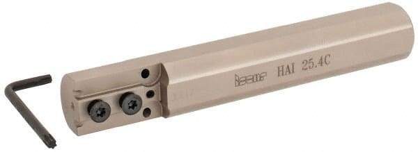 Iscar - HAI, Internal, Right Hand, Indexable Grooving Tool Holder - 1" Shank Width, 6" OAL, Through Coolant - USA Tool & Supply