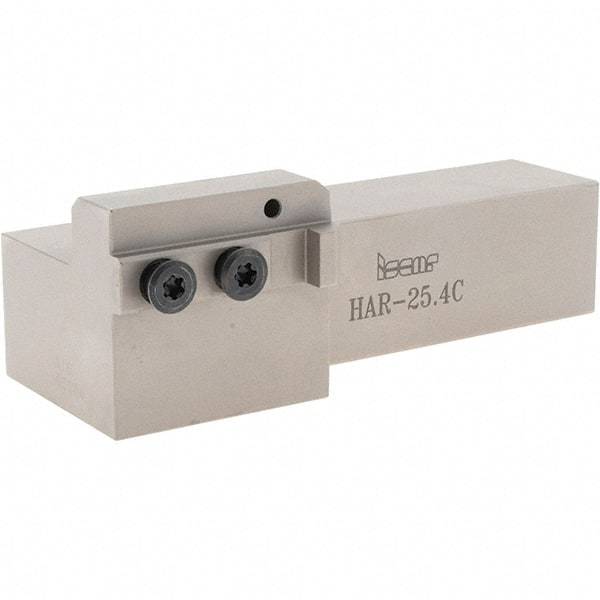 Iscar - External Thread, 5-1/2" OAL, Right Hand Indexable Grooving Cutoff Toolholder - 1" Shank Height x 1" Shank Width, HAR Toolholder Style, Series Heliface - USA Tool & Supply