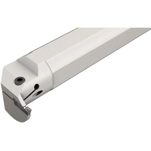 Iscar - HELII, Internal, Left Hand, 0.197" Max Depth of Cut, 0.118 to 1/8" Groove Width, Indexable Grooving Tool Holder - 3/4" Shank Width, 6-1/2" OAL, Through Coolant - USA Tool & Supply