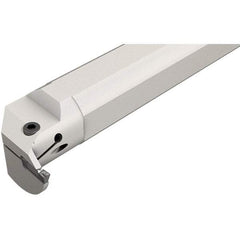 Iscar - HELII, Internal, Left Hand, 0.197" Max Depth of Cut, 0.118 to 1/8" Groove Width, Indexable Grooving Tool Holder - 3/4" Shank Width, 6-1/2" OAL, Through Coolant - USA Tool & Supply